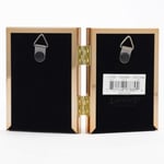 Lawrence Frames Klasik Boncuk Resim Çerçevesi, 2,5x3,5 Çift, Altın, 2 Adet