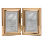 Lawrence Frames Klasik Boncuk Resim Çerçevesi, 2,5x3,5 Çift, Altın, 2 Adet