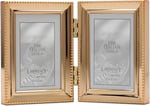 Lawrence Frames Klasik Boncuk Resim Çerçevesi, 2,5x3,5 Çift, Altın, 2 Adet