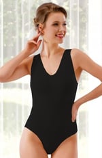Layza Form 17600 Kadın İz Yapmaz Kalın Askılı Mikro Elyaf Boy Body Korse
