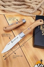 Lazbisa Mutfak Bıçak Seti Çakı Et Ekmek Sebze Meyve Bıçak El Yapımı. (20 cm)