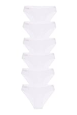 lazer dikişsiz seamless 6 lı külot (BEYAZ/M/L)