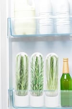 Le Nish Home Taze Tutma Kabı - 2'li Ekonomi Seti - Buzdolabı Organizer, Maydanoz, Dereotu ve Nane Saklama Kabı, Otların ömrünü 3 Kat Uzatan Akıllı Tasarım (BPA Free)