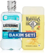 Le Petit Marseillais Duş Jeli Vanilya Sütü (250 ml) + Listerine Cool Mint Hafif Tat (250 ml)