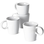 LE TAUCI Espresso Bardakları, Espresso için 3 oz Seramik Espresso Kupaları, Espresso Makinesi ve Kahve Makinesi için Mükemmel Mini Kahve Fincanı, 4'lü Set, Beyaz