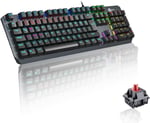 Lecoo GK301 USB Kablolu Red Switch Mekanik Oyuncu Klavyesi - Makro Tuş Atamalı, RGB LED Aydınlatmalı, QWERTY Türkçe Tuş Dizilimi, Gaming Türkçe Q Klavye Metalik Gri