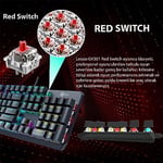 Lecoo GK301 USB Kablolu Red Switch Mekanik Oyuncu Klavyesi - Makro Tuş Atamalı, RGB LED Aydınlatmalı, QWERTY Türkçe Tuş Dizilimi, Gaming Türkçe Q Klavye Metalik Gri