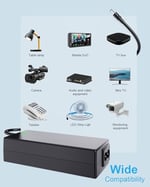 LED şeritler, LED ışık şeridi, TV, DVD TV'ler TFT ekran monitörü, NAS, EXT için 12V 5A 60W güç kaynağı. Sabit sürücüler, Pico-PSU için güç kaynağı adaptörüne kadar 5.5 * 2.5/2.1 mm
