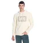 Lee Big Logo Baskılı Kapüşonlu Sweatshirt Sweatshirt Erkek