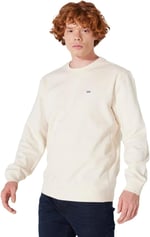Lee Bisiklet Yaka Erkek Sweatshirt Beyaz XL