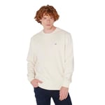 Lee Bisiklet Yaka Erkek Sweatshirt Beyaz XL