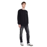Lee Bisiklet Yaka Erkek Sweatshirt Siyah S