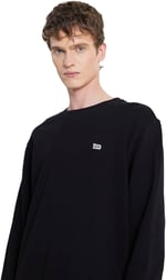 Lee Bisiklet Yaka Erkek Sweatshirt Siyah M