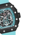 LEE COOPER Erkek Multifonksiyon, 46 mm, Siyah Mavi Mavi