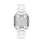 LEE COOPER Erkek Otomatik, 39x51 mm, Silver Silver Siyah