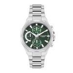 LEE COOPER, GÜMÜŞ KASA, GÜMÜŞ KORDON, YEŞİL KADRAN, MULTİFONKSİYON, QUARTZ, 44MM, 3ATM, ERKEK KOL SAATİ, LC07971.370