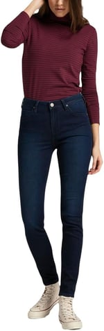 Lee L626 Scarlett High Skinny Fit Yüksek Bel Kadın Jean Pantolon, Lacivert, 28/29