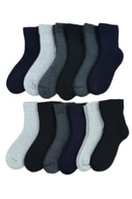 Leement socks Çocuk 12 Çift Kalın Havlu Termal Çorap Burun Dikişsiz Premium Seri Asorti -2