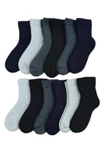 Leement socks Çocuk 12 Çift Kalın Havlu Termal Çorap Burun Dikişsiz Premium Seri Asorti -2
