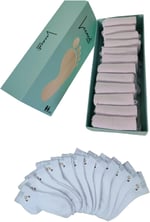Leement socks Çocuk 12 Çift Pamuklu Yazlık Siyah Patik Çorap siyah -1
