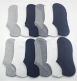 Leement socks Çocuk 12 Çift Snekers Sıfır Boy Babet Çorap Asorti -1