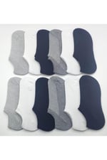 Leement socks Çocuk 12 Çift Snekers Sıfır Boy Babet Çorap Asorti -1
