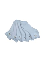 Leement socks Çocuk 6 Çift Pamuklu Yazlık Beyaz Patik Çorap beyaz -1