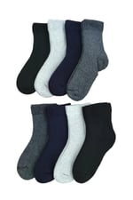 Leement socks Çocuk 8 Çift Kalın Havlu Termal Çorap Burun Dikişsiz Premium Seri Asorti -4