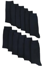 Leement socks Çocuk Okul Çorabı Düz Soket Beyaz Renk 12 Çift Pamuklu Beyaz -1