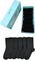 Leement socks Çocuk Okul Çorabı Düz Soket Beyaz 6 Çift Pamuklu Dikişsiz Beyaz -1