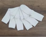 Leement socks Çocuk Okul Çorabı Düz Soket Beyaz 6 Çift Pamuklu Dikişsiz Beyaz -1