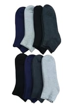 Leement socks Dikişsiz Kışlık Kalın Havlu Patik Çorap 8 Çift Pamuklu Asorti 37-43