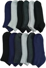 Leement socks Dikişsiz Kışlık Kalın Havlu Patik Çorap 12 Çift Pamuklu Asorti 37-43