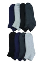 Leement socks Dikişsiz Kışlık Kalın Havlu Patik Çorap 8 Çift Pamuklu Asorti 37-43