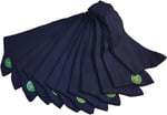 Leement socks Erkek 12 Çift Ince Yazlık Bambu Klasik Çorap beyaz -1