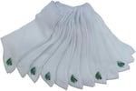 Leement socks Erkek 12 Çift Ince Yazlık Bambu Klasik Çorap beyaz -1