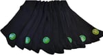Leement socks Erkek 12 Çift Ince Yazlık Bambu Klasik Çorap beyaz -1