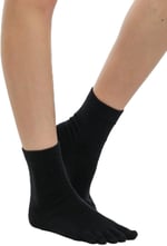 Leement socks Erkek 12 Çift Pamuklu Parmaklı Çorap siyah 40-44