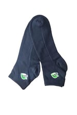 Leement socks Erkek 2 Çift Ince Yazlık Bambu Kısa Konç Çorap Hava Alan Örgülü mavi -1