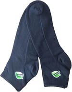 Leement socks Erkek 2 Çift Ince Yazlık Bambu Kısa Konç Çorap Hava Alan Örgülü mavi -1