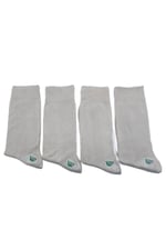 Leement socks Erkek 4 Çift Ince Yazlık Bambu Klasik Çorap bej -1