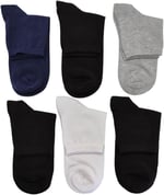 Leement socks Erkek 6 Çift Ince Yazlık Yarım Konç Çorap Yumuşak Dokulu Dikişsiz Pamuklu siyah -1