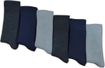 Leement socks Erkek Kışlık Termal Çorap Içi Havlu Premium Seri 6 Çift Siyah -1