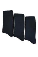 Leement socks Erkek Kışlık Termal Çorap Içi Havlu Premium Seri 3 Çift Siyah -1