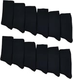 Leement socks Erkek Kışlık Termal Çorap Içi Havlu Premium Seri 12 Çift Siyah -1