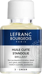 Lefranc & Bourgeois Boya Malzemesi, Keten Yağı, Yağlı Boya için Standlı Yağ, 75 ml Şişede - Seçenekler: Boya malzemesi parlak, Keten tohumu yağı...