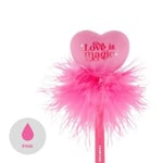 Legami - Açık kalpli tükenmez kalem, Love is Magic, pembe mürekkep, çocuklar ve yetişkinler için LED kalem, uç 0,7 mm, kalp - Seçenekler: KALP, Santa Claus, Tek boynuzlu at, Çağdaş