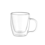 Leggno Vetro Borosilikat Çift Camlı Kulplu Bardak 310ML (2ad)