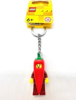 LEGO Anahtarlık - Acı biber kızı - Mini figür 854234 Anahtarlık Chili Pepper Girl ile, Kırmızı, 9 cm