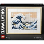 LEGO Art Hokusai Büyük Dalga 31208 – Sanatsever Yetişkinler için Yılbaşı Hediyesi Fikri, 6 Kanvas Zemin ve Hokusai'nin İmzasını Taşıyan bir Karo İçeren Yaratıcı Model Yapım Seti (1810 Parça)